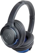 Resim Audio-Technica ATH-WS660BTGBL Solid Bass Bluetooth Kablosuz Kulak Üstü Kulaklık Dahili Mikrofon ve Kontrol, Top Metali/Mavi 