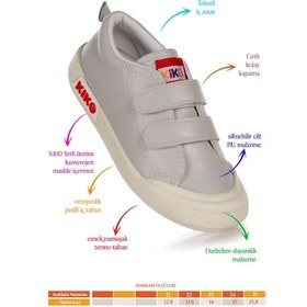 Resim Kiko Kids Suba Cırtlı Termo Taban Erkek Bebek Günlük Spor Ayakkabı Gri Gri 