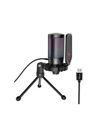Resim Fifine Ampligame A6V Yayıncı Youtuber RGB USB Mikrofon​ 