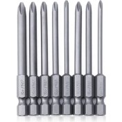 Resim Sagrado 8 Adet 1/4in Hex Shank Matkap Uçları Manyetik Uzun Hex Phillips Kafa Tornavida Matkap Seti S2 Alaşımlı Çelik Güç Aracı Için (Yurt Dışından) 