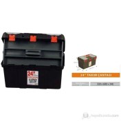 Resim Çiftsan Plastik 24 inç Kapaklı Gözlü Malzeme Çantası 44a007 