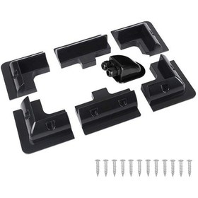 Resim 2K Abs Siyah Solar Güneş Paneli Montaj Braket Seti 7 Parça 