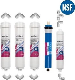 Resim Suzukı Technology 12 Inç Kapalı Kasa Su Arıtma Cihazı Tam Set (5 Filtre) 
