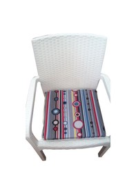 Resim Mirzade 6'lı Paket Sandalye Minderi Tekli 40x40-damla 001 