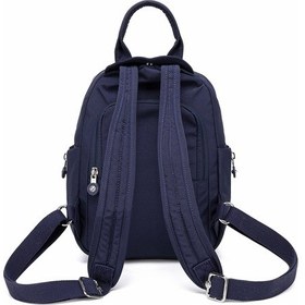 Resim Smart Bags Günlük Küçük Boy Su Geçirmez Krınkıl Kumaş Kadın Sırt Çantası Lacivert 