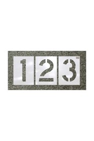 Resim İleri Trafik Boyama Şablonu 0-9 Rakamları (10 Rakam) 25x50cm 