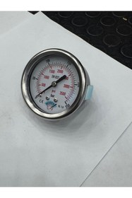 Resim SCOTT Ø 100 mm Gliserinli Tip Manometre 1/2'' Arkadan bağlantı pnotip 304 Inox Pirinç ( 0 .....250Bar ) 