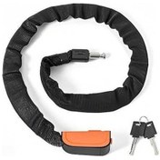 Resim Novahub Turuncu Bisiklet Zincir Kilidi - Paslanmaz, 93.5cm, 2 Anahtarlı, Güvenlik Kilit 