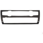 Resim Lasonstiges Bmw X5 X6 E70 E7 2007 - 2013 Karbon Fiber Araba Tarzı İç Merkez Kontrol Paneli Klima Ses Düğmesi Eşleştirme Çerçevesi 