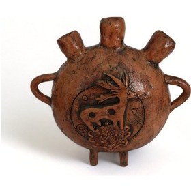 Resim Üç Ağızlı Hitit Matara 