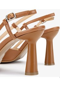 Resim Valmenti Zirkon Kadın Taba Hakiki Deri Topuklu Ayakkabı 453 2800 Bn Ayk Y24 Taba 