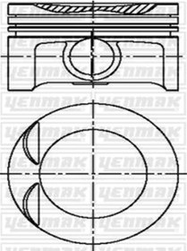 Resim YENMAK 31-04223-000 Piston Segman X18xe 1.8 16v 623655 3104223000 (WA418666) (FİYAT:4 ADET İÇİNDİR) 