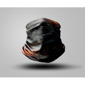 Resim Buffalo Snake Tasarımlı Motorcu Buff Maske Outdoor Boyunluk Unisex Bandana Siyah 
