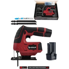 Resim Assur Profesyonel 12 V Çift Akülü Şarjlı Dekupaj Testere Makinesi 