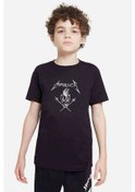 Resim Metallica Baskılı Unisex Çocuk Siyah Tshirt (534591615) 