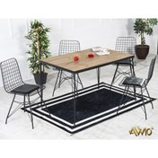 Resim Avvio Arya 4 Kişilik 80x120 Yemek Masası Takımı-mutfak Masası Takımı-akça Oval Kenar 