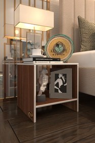 Resim Kenzlife Komodin Vincenzo Cvz Komidin 39*39*39 Orta Zigon Sehpa Minik Boy (MNG) 