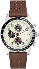 Resim Fossil Sport Tourer erkek saati, kronograf mekanizması, paslanmaz çelik veya deri kayışlı 