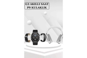 Resim Astraltech Yeni Nesil Sesli Görüşme Akıllı Saat ve Powerbank Çoklu Şarj Girişli Bluetooth Kulaklık Nabız Ölçer 