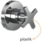 Resim Cerastyle Krom Kaplı 1/2'' Ara Kesme Valfi (TURKUAZ.SV05806030001421) 