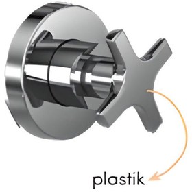 Resim Cerastyle Krom Kaplı 1/2'' Ara Kesme Valfi (TURKUAZ.SV05806030001421) 