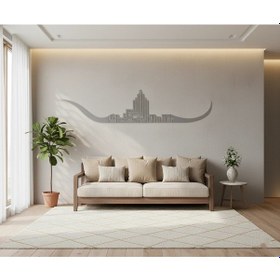 Resim Bismillah Dini Kufi Hat Sanatı Metal İslami Duvar Tablosu 