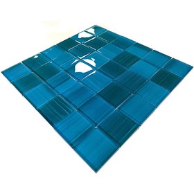 Resim MozaiKristaL Havuz Ve Tüm Yüzeyler Için 48x48mm. Turkuaz-mavi 30x30cm Fileli Kristal Mozaik. (1m2 Fiyatıdır ) 