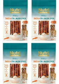 Resim Nutri Canin Ördek Eti Sargılı Kolajen Çubuk Tahılsız Köpek Et Ödülü 80 Gr. X 4 Adet 