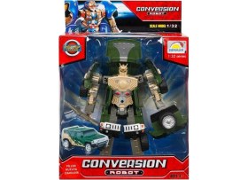 Resim Enco Store 1:32 Sesli ve Işıklı Dönüşebilen Robot 