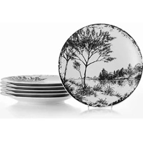 Resim Karokstore Porselen Zeugma 6 Kişilik 6 Parça Pasta Takımı 885364 