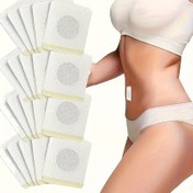 Resim 40 adet Kokusuz Yaprak Abdominal Çıkartı - Solunabilir Elektriksiz Yapışkan Akupresür Çıkartılar, Abdominal Destek, Isı Üretimi ve Rahatlık için, Cilt Dostu Çıkartılar, Yapışkan Vücut Çıkartıları. 