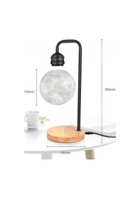 Resim XF02 Ay Görünümlü Kablosuz Şarj Özellikli Gece Lambası - Siyah 