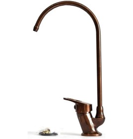 Resim Aqua Bella Su Arıtma Cihazı Musluğu Vernikli Antika Bakır 