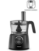 Resim Homend Functionall 2845h Blender Hazneli Mutfak Robotu Siyah Homend