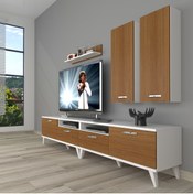 Resim Decoraktiv Eko 5200d Mdf Retro Tv Ünitesi Tv Sehpası - Beyaz - Ceviz 