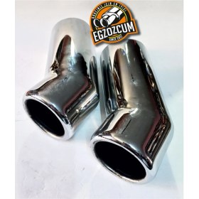 Resim 76 Mm. Magirus Egzoz Çıkışı Nikelaj Uç Dirsek Eksoz Ucu Sessiz 1 Adet 