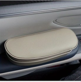 Resim Xuweiwei Bej Renkli Çok Amaçlı Otomatik Açılır Saklama Kutusu Ve Kolçak Pedi İle Araç İçinizi Yükseltin 