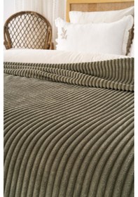 Resim Rivaistanbul Haki Gloria Wellsoft Çift Kişilik Battaniye Haki 