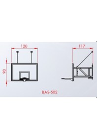 Resim Basketbol Potası Duvara Monte Panya Bas-502 