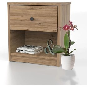 Resim KMD110-CEVIZ Tek Çekmeceli Komodin 