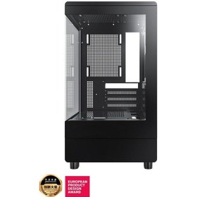 Resim Aıgo Db330m Usb3.0 3 12cm Fan Temperli Cam Siyah Matx Kasa Psu Yok 