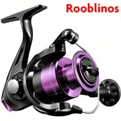 Resim Rooblinos XC4000 Çift Elle Çift Yön Spinning Olta Makinesi - Karma Renk, PA Naylon & Plastik, Alüminyum Alaşımlı Kasa, Hafif, Anti-Sarılı Sarmal, Taze ve Tuzlu Su için (1 Paket) 