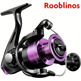 Resim Rooblinos XC4000 Çift Elle Çift Yön Spinning Olta Makinesi - Karma Renk, PA Naylon & Plastik, Alüminyum Alaşımlı Kasa, Hafif, Anti-Sarılı Sarmal, Taze ve Tuzlu Su için (1 Paket) 