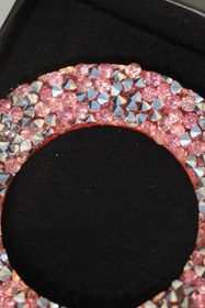 Resim TASARIM ARABAM ATİKE ELİF AKIN Pembe Volkswagen Araçlarla Uyumlu Direksiyon Taşı 