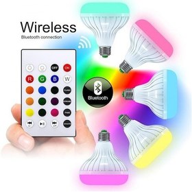 Resim Kingboss 12 Renkli Kumandalı Bluetooth Hoparlör Akıllı Led Ampul 