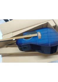 Resim J&d Guitars- Jumbo Kasa Elektro Akustik Mavi Renk Gitar AG-6CE/BL 