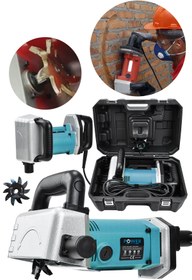 Resim POWER BLACK 2000 w Kanal Açma Makinası Turbo Motor Kırmızı 