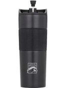 Resim Genel Markalar French Press Paslanmaz Siyah Çelik Termos 500ml, Dayanıklı Kamp Ekipmanları, Kamp 