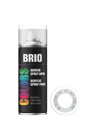 Resim Brio Sprey Boya Akrilik Beyaz Mat B9010m 400 ML 