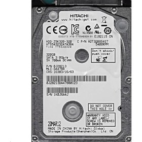 Resim 320 GB Hitachi 2,5'' 5400RPM 8mb 3gb/s (Rfb) Notebook Disk 